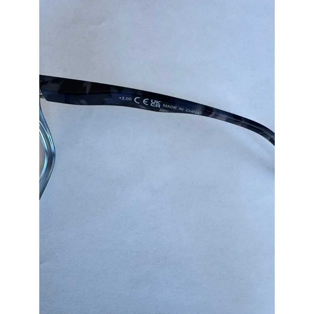 Blue Light Glasses Frame Only Rectangular Tortoise Fade Unisex 51-19-145